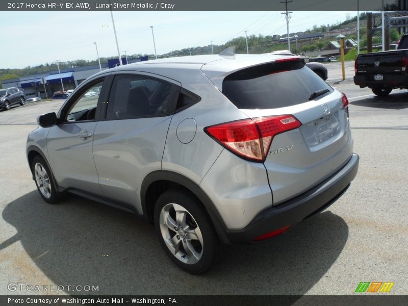 Lunar Silver Metallic / Gray 2017 Honda HR-V EX AWD