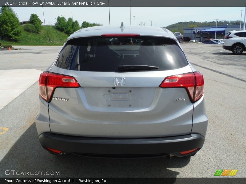 Lunar Silver Metallic / Gray 2017 Honda HR-V EX AWD