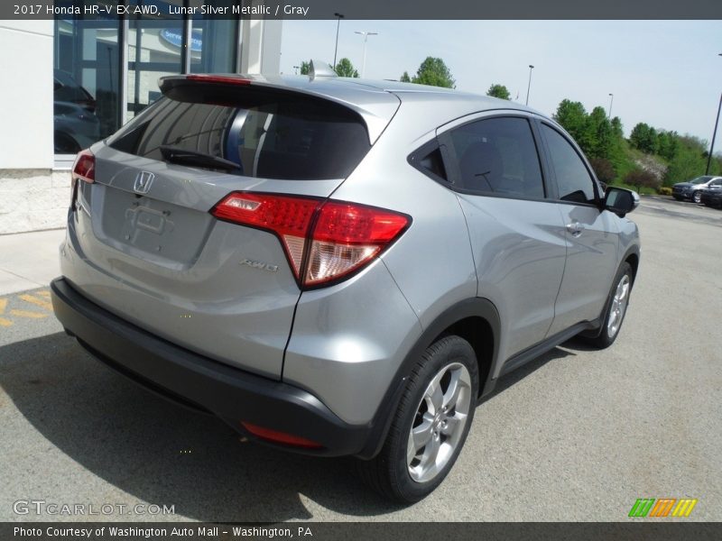 Lunar Silver Metallic / Gray 2017 Honda HR-V EX AWD