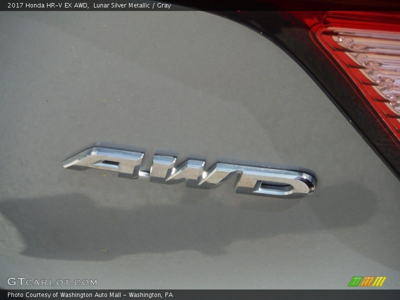 Lunar Silver Metallic / Gray 2017 Honda HR-V EX AWD
