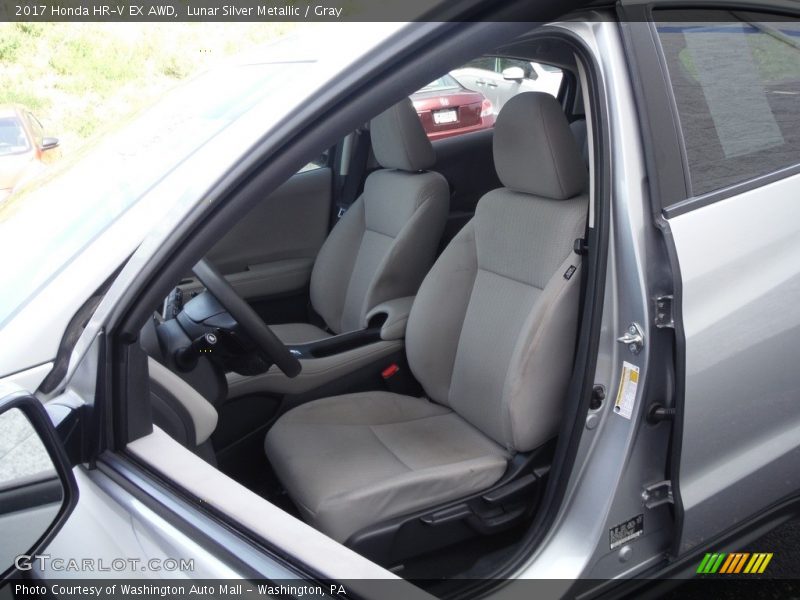 Lunar Silver Metallic / Gray 2017 Honda HR-V EX AWD