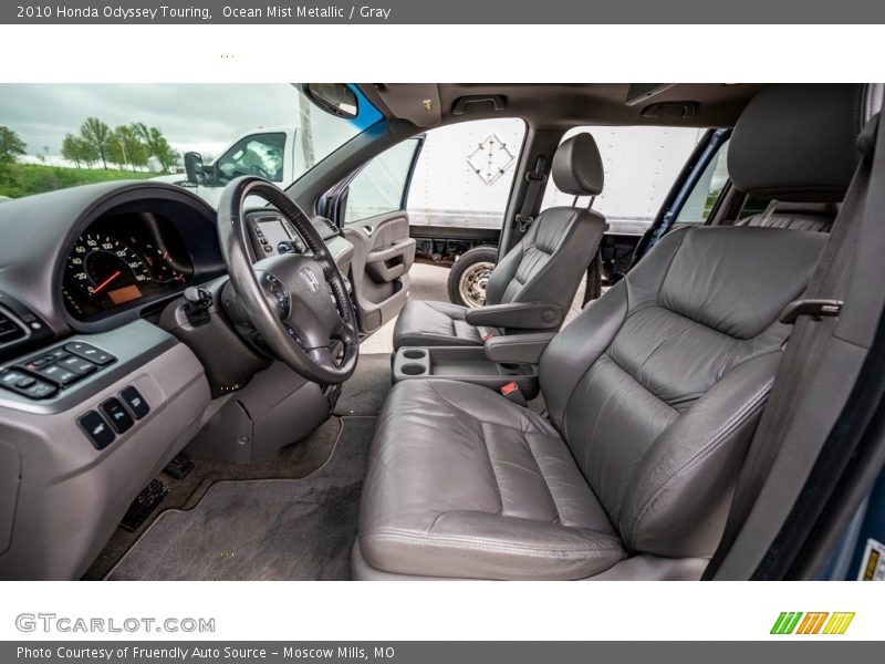 Ocean Mist Metallic / Gray 2010 Honda Odyssey Touring