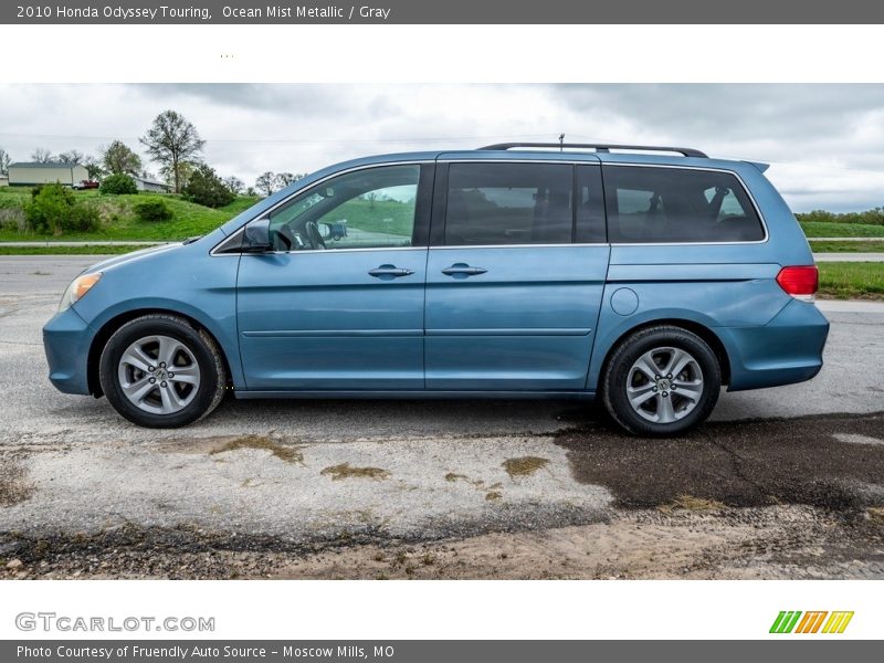 Ocean Mist Metallic / Gray 2010 Honda Odyssey Touring