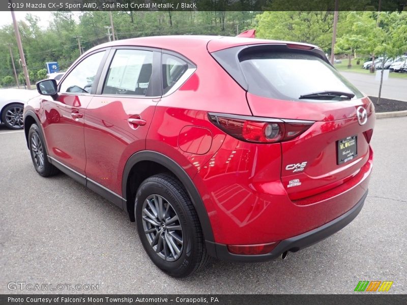 Soul Red Crystal Metallic / Black 2019 Mazda CX-5 Sport AWD