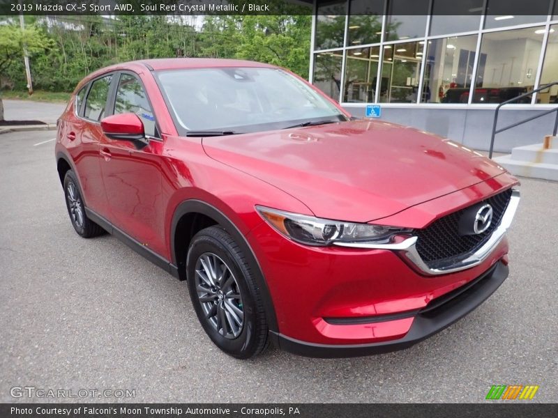 Soul Red Crystal Metallic / Black 2019 Mazda CX-5 Sport AWD