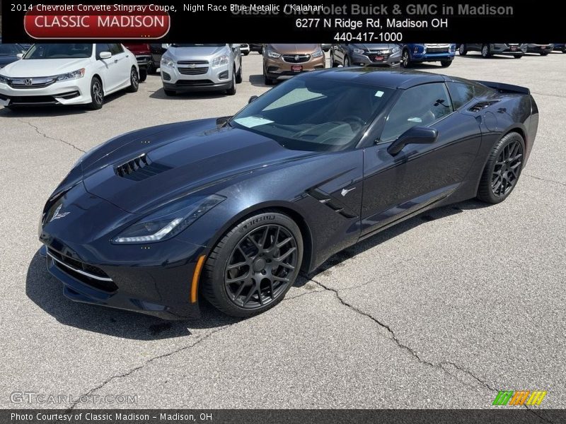 Night Race Blue Metallic / Kalahari 2014 Chevrolet Corvette Stingray Coupe