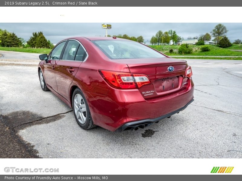 Crimson Red / Slate Black 2019 Subaru Legacy 2.5i