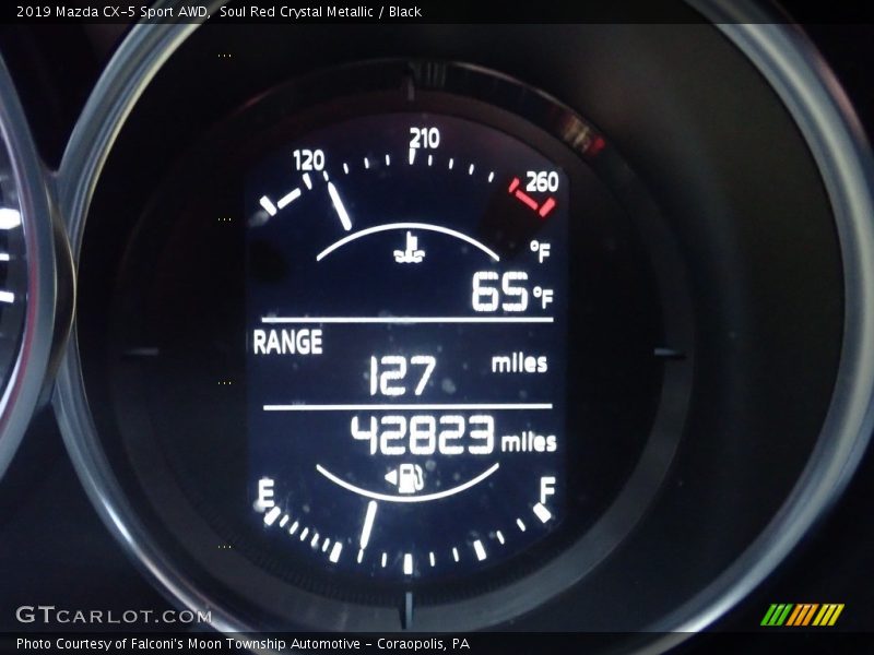Soul Red Crystal Metallic / Black 2019 Mazda CX-5 Sport AWD