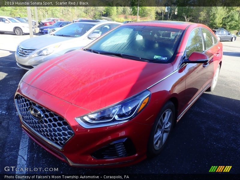 Scarlet Red / Black 2019 Hyundai Sonata Sport