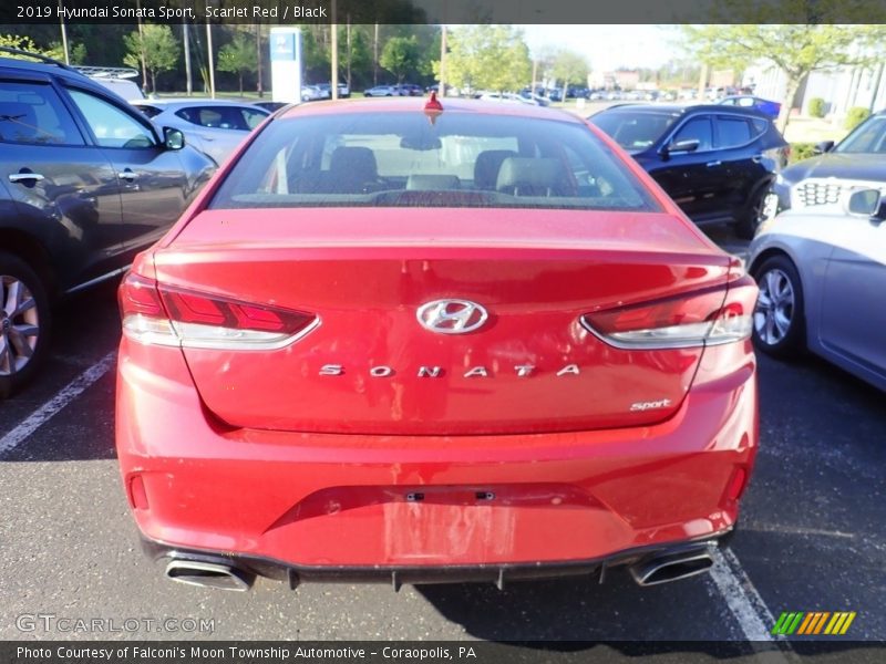 Scarlet Red / Black 2019 Hyundai Sonata Sport