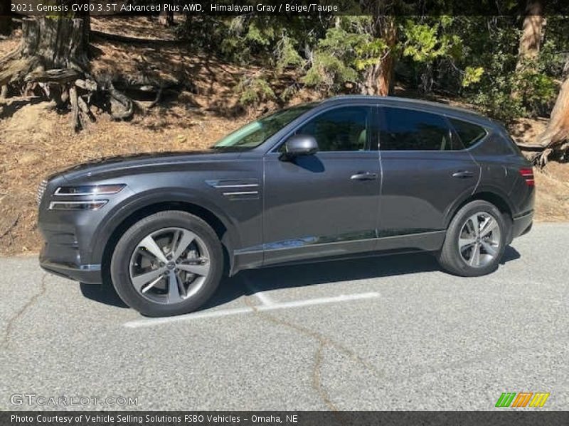 Front 3/4 View of 2021 GV80 3.5T Advanced Plus AWD