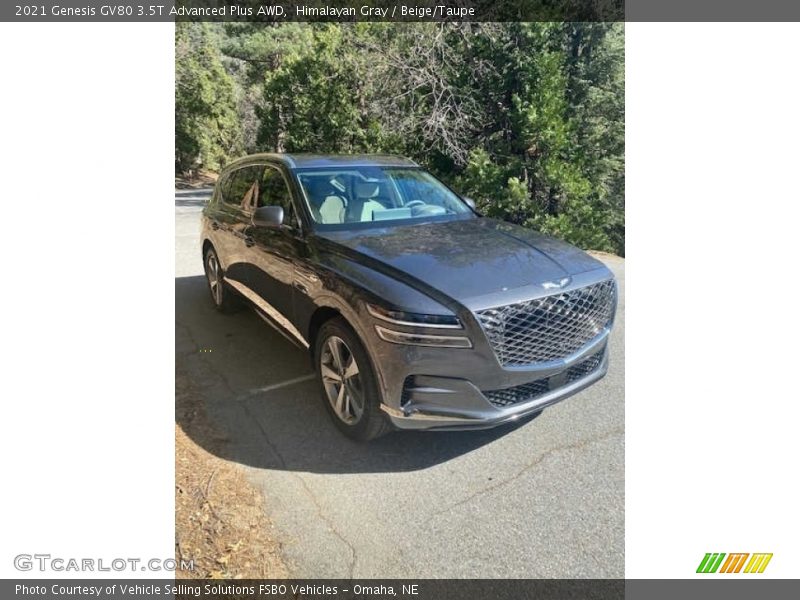 Himalayan Gray / Beige/Taupe 2021 Genesis GV80 3.5T Advanced Plus AWD