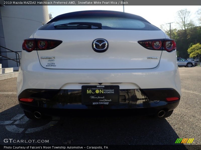 Snowflake White Pearl Mica / Black 2019 Mazda MAZDA3 Hatchback Preferred AWD