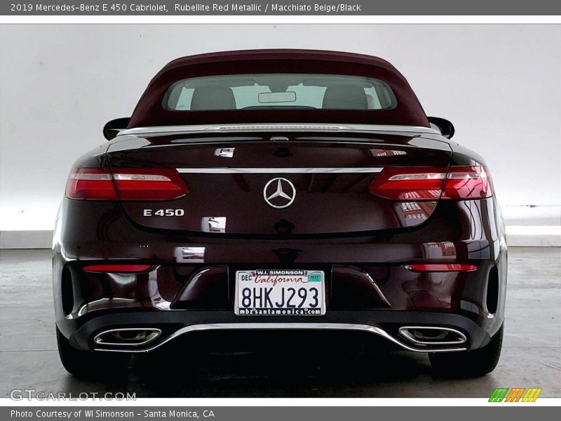 Rubellite Red Metallic / Macchiato Beige/Black 2019 Mercedes-Benz E 450 Cabriolet