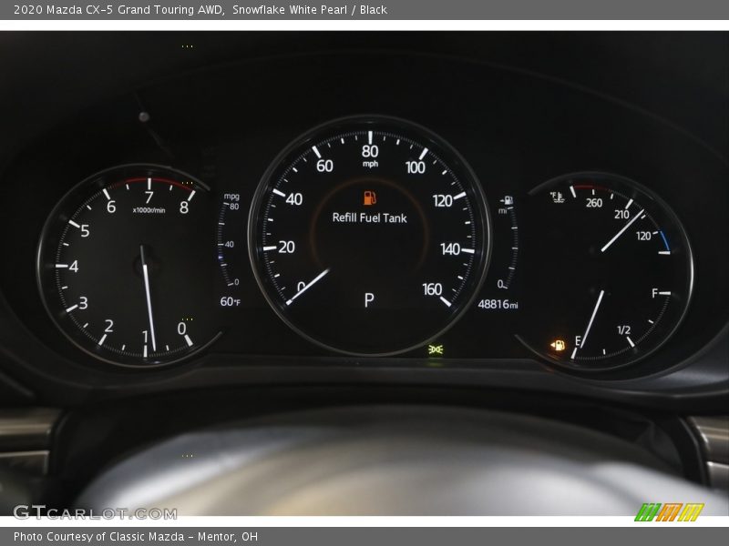 Snowflake White Pearl / Black 2020 Mazda CX-5 Grand Touring AWD