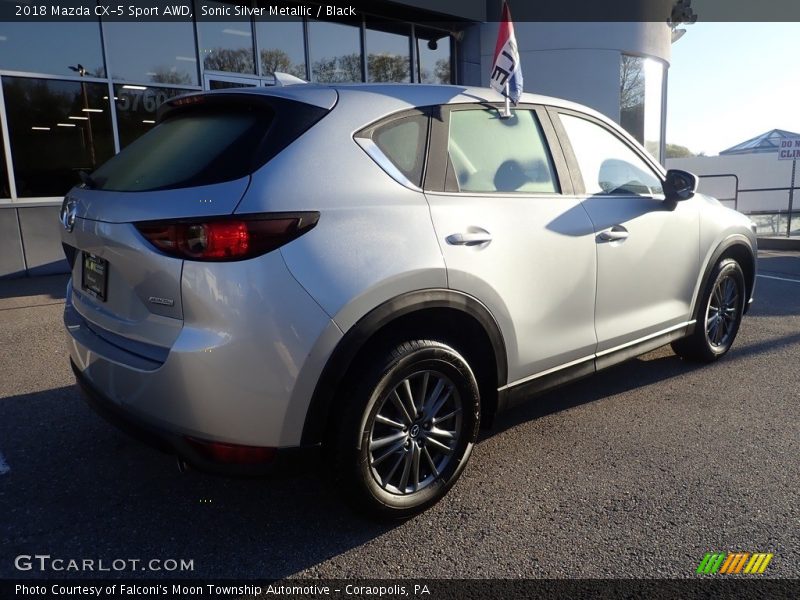 Sonic Silver Metallic / Black 2018 Mazda CX-5 Sport AWD