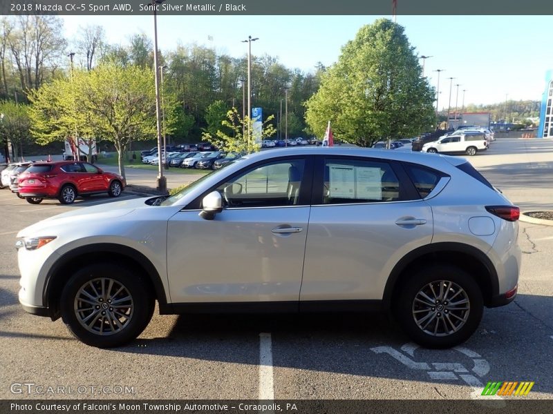 Sonic Silver Metallic / Black 2018 Mazda CX-5 Sport AWD