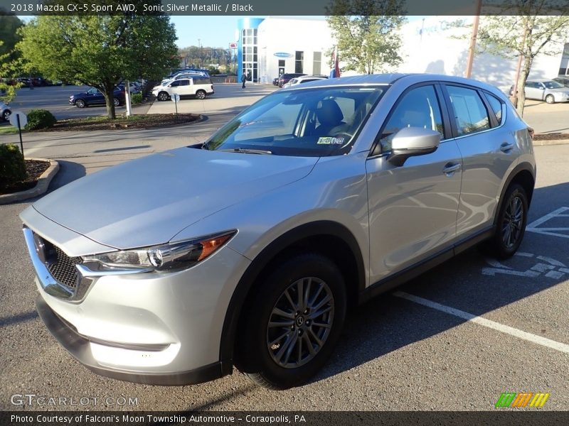 Sonic Silver Metallic / Black 2018 Mazda CX-5 Sport AWD