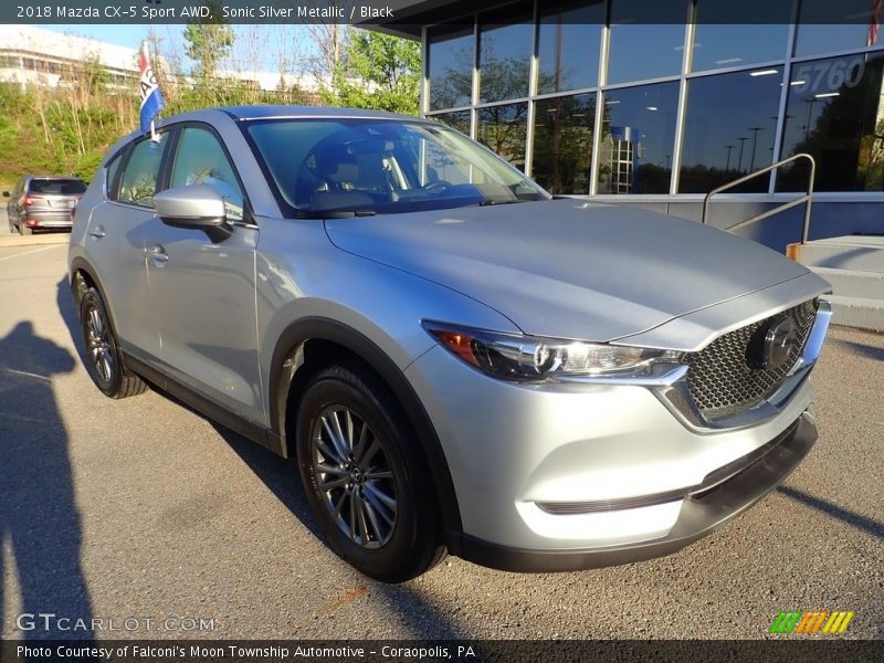 Sonic Silver Metallic / Black 2018 Mazda CX-5 Sport AWD