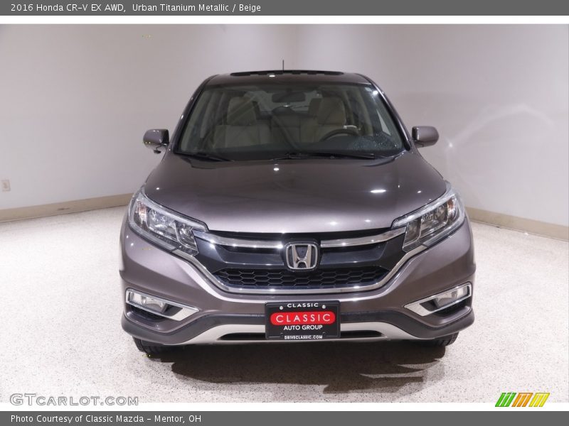 Urban Titanium Metallic / Beige 2016 Honda CR-V EX AWD