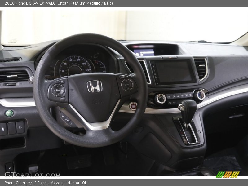 Urban Titanium Metallic / Beige 2016 Honda CR-V EX AWD