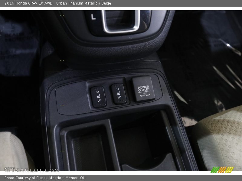 Urban Titanium Metallic / Beige 2016 Honda CR-V EX AWD