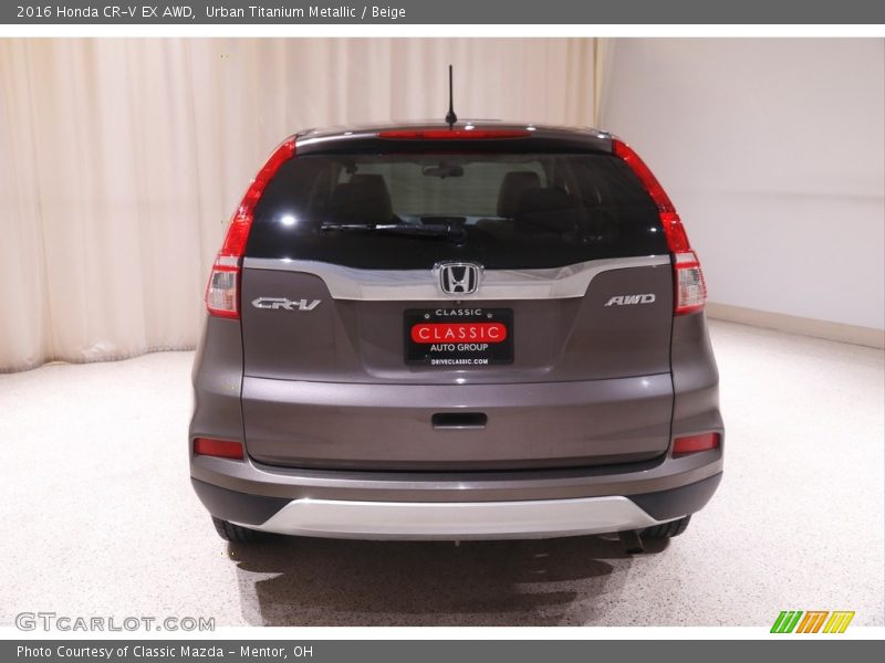 Urban Titanium Metallic / Beige 2016 Honda CR-V EX AWD