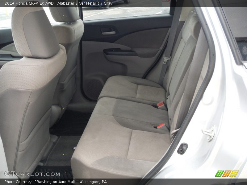 Alabaster Silver Metallic / Gray 2014 Honda CR-V EX AWD