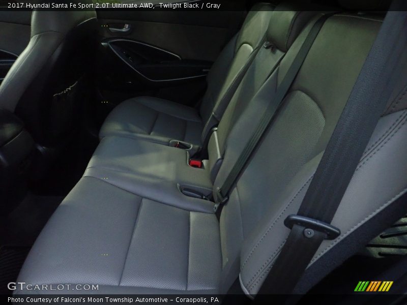 Twilight Black / Gray 2017 Hyundai Santa Fe Sport 2.0T Ulitimate AWD