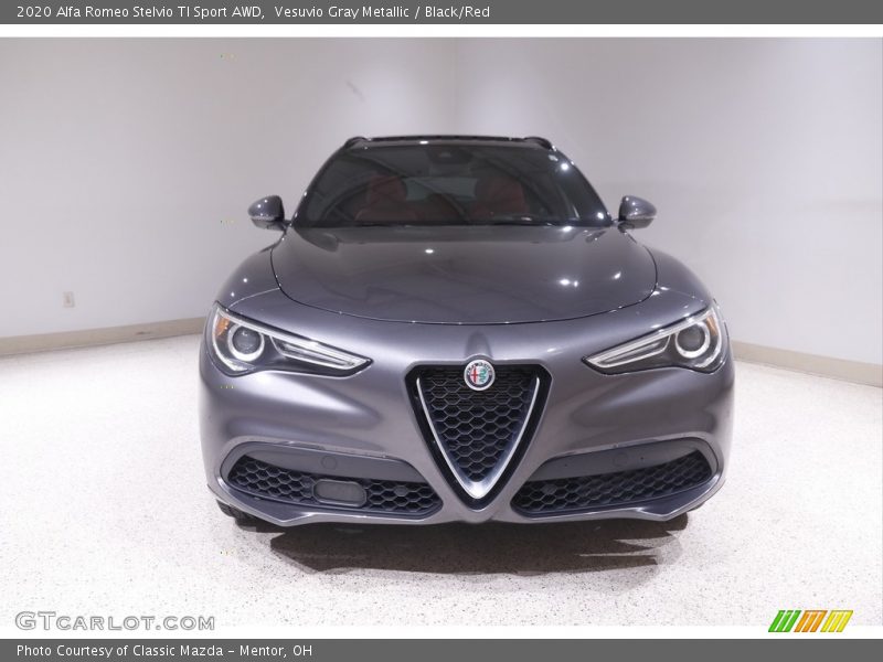 Vesuvio Gray Metallic / Black/Red 2020 Alfa Romeo Stelvio TI Sport AWD