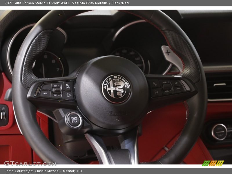 Vesuvio Gray Metallic / Black/Red 2020 Alfa Romeo Stelvio TI Sport AWD