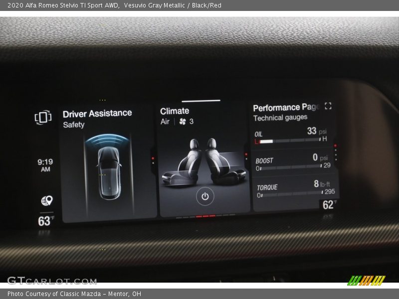 Vesuvio Gray Metallic / Black/Red 2020 Alfa Romeo Stelvio TI Sport AWD