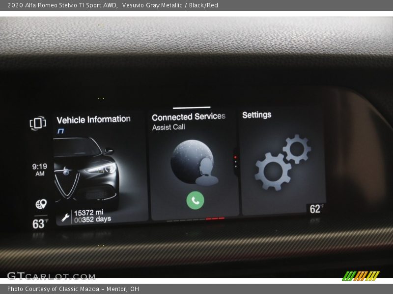 Vesuvio Gray Metallic / Black/Red 2020 Alfa Romeo Stelvio TI Sport AWD