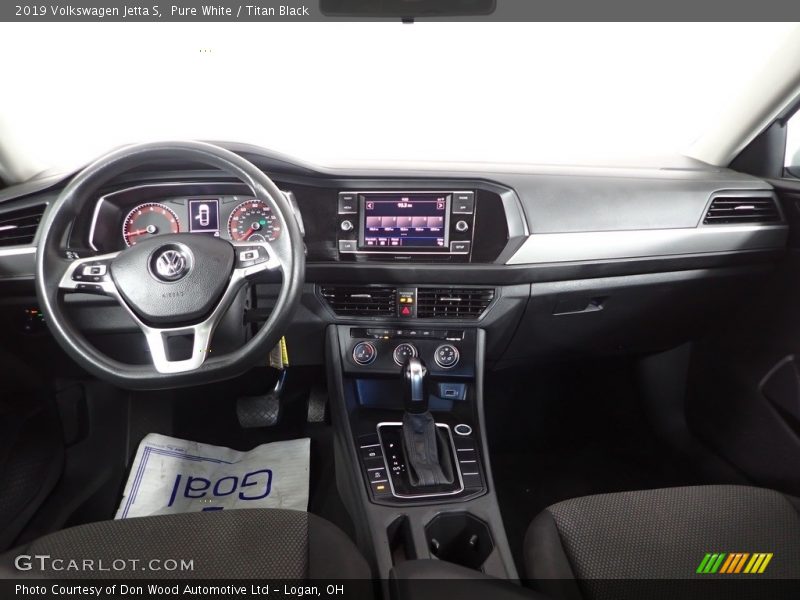 Pure White / Titan Black 2019 Volkswagen Jetta S