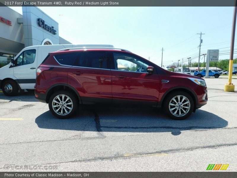 Ruby Red / Medium Light Stone 2017 Ford Escape Titanium 4WD