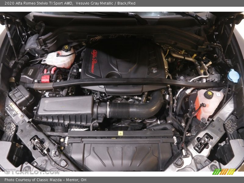 Vesuvio Gray Metallic / Black/Red 2020 Alfa Romeo Stelvio TI Sport AWD