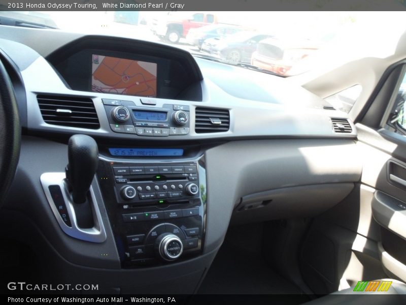 White Diamond Pearl / Gray 2013 Honda Odyssey Touring