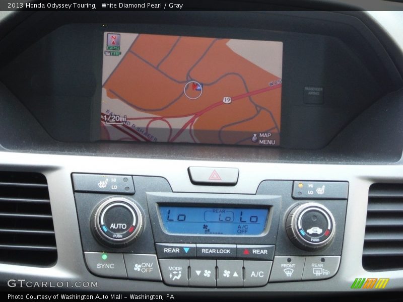 White Diamond Pearl / Gray 2013 Honda Odyssey Touring