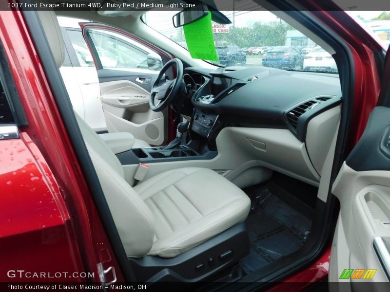 Ruby Red / Medium Light Stone 2017 Ford Escape Titanium 4WD