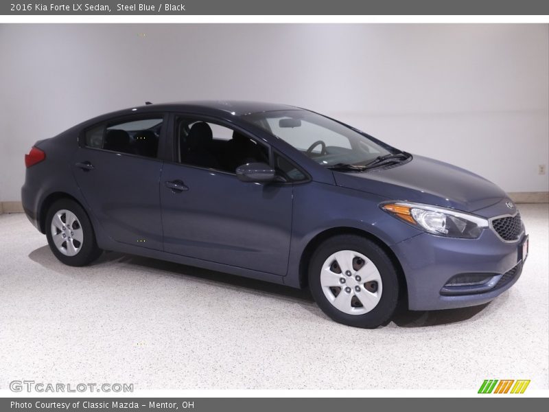 Steel Blue / Black 2016 Kia Forte LX Sedan