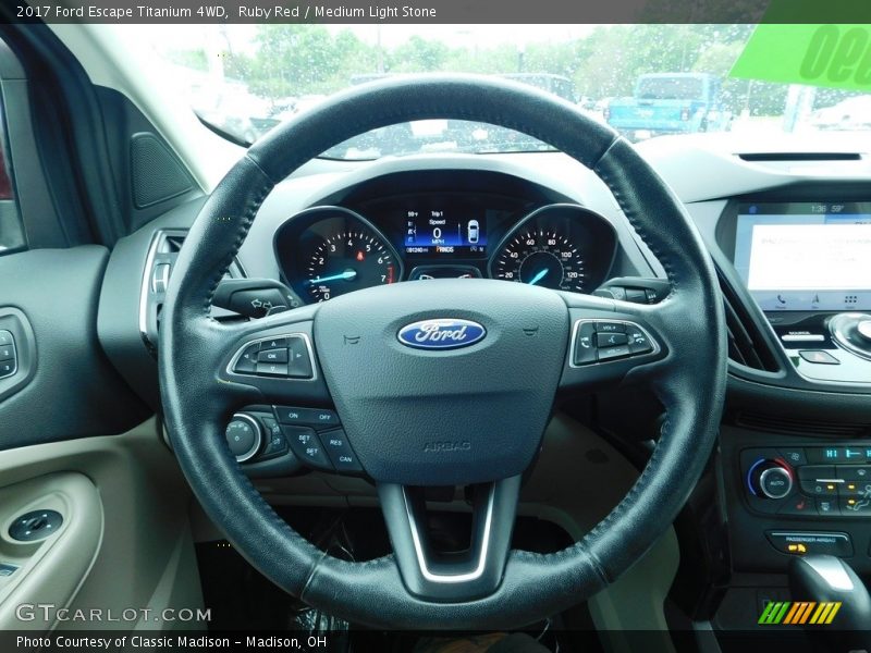 Ruby Red / Medium Light Stone 2017 Ford Escape Titanium 4WD