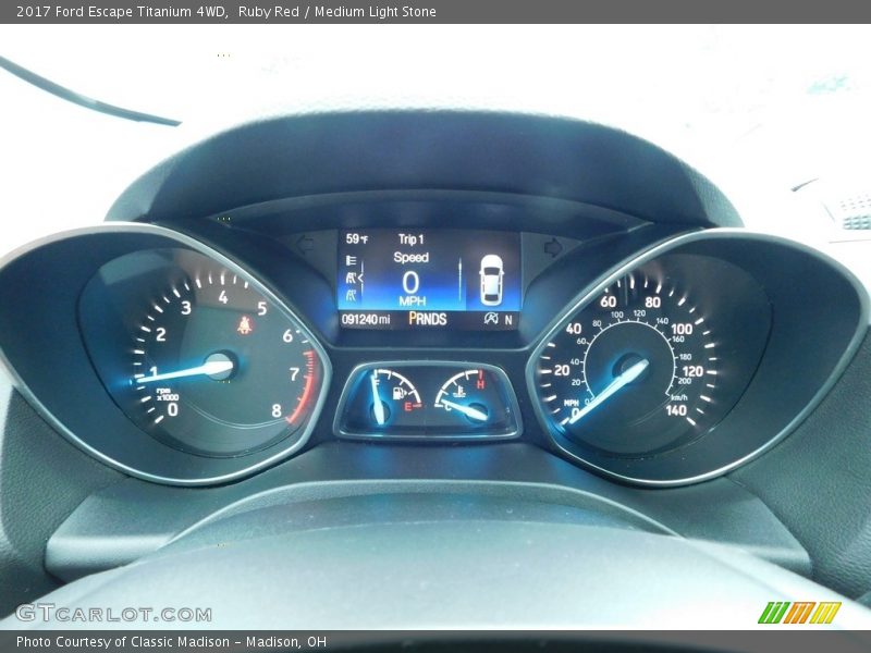 Ruby Red / Medium Light Stone 2017 Ford Escape Titanium 4WD