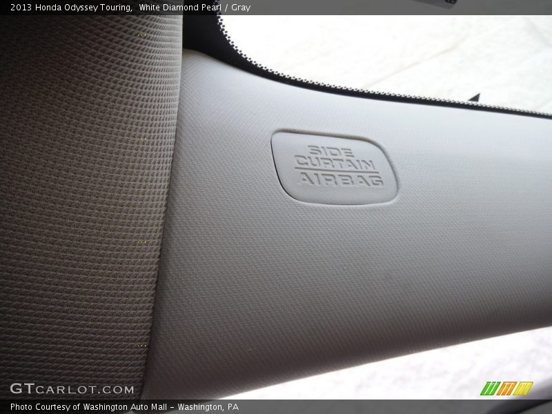 White Diamond Pearl / Gray 2013 Honda Odyssey Touring
