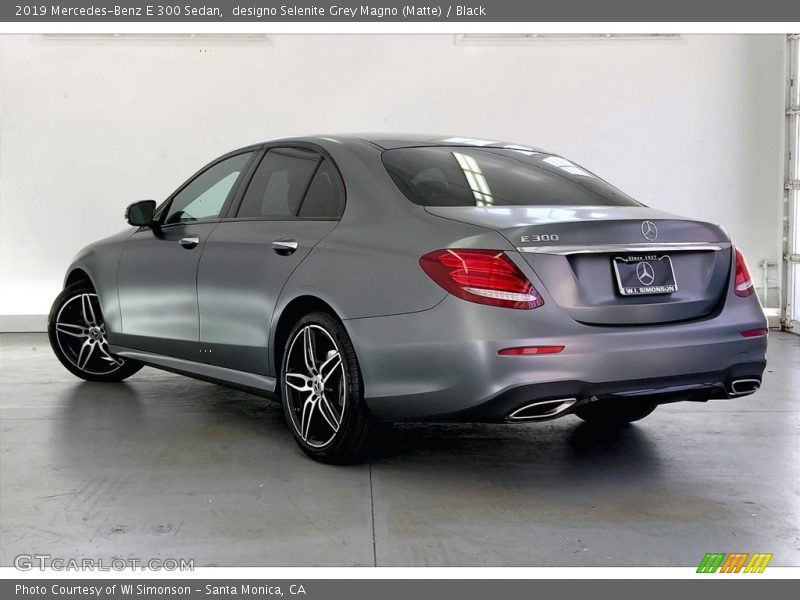 designo Selenite Grey Magno (Matte) / Black 2019 Mercedes-Benz E 300 Sedan