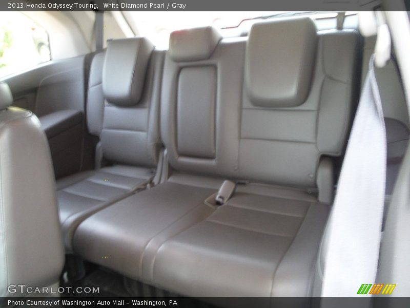 White Diamond Pearl / Gray 2013 Honda Odyssey Touring