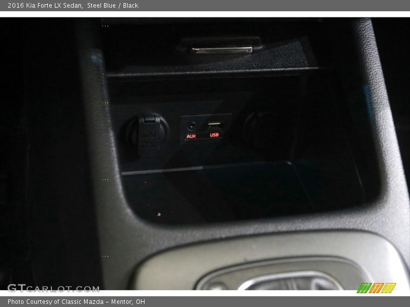 Steel Blue / Black 2016 Kia Forte LX Sedan