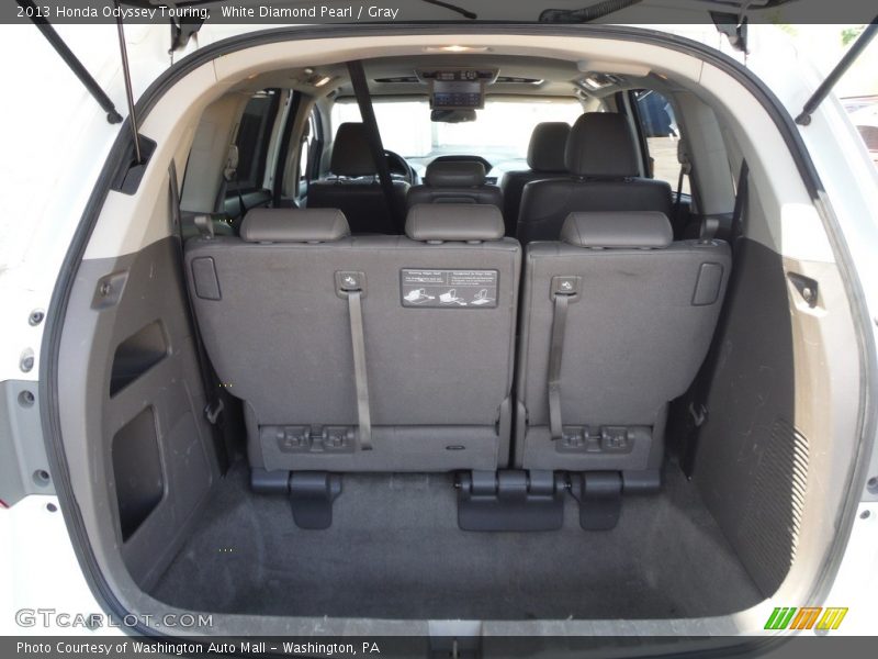 White Diamond Pearl / Gray 2013 Honda Odyssey Touring