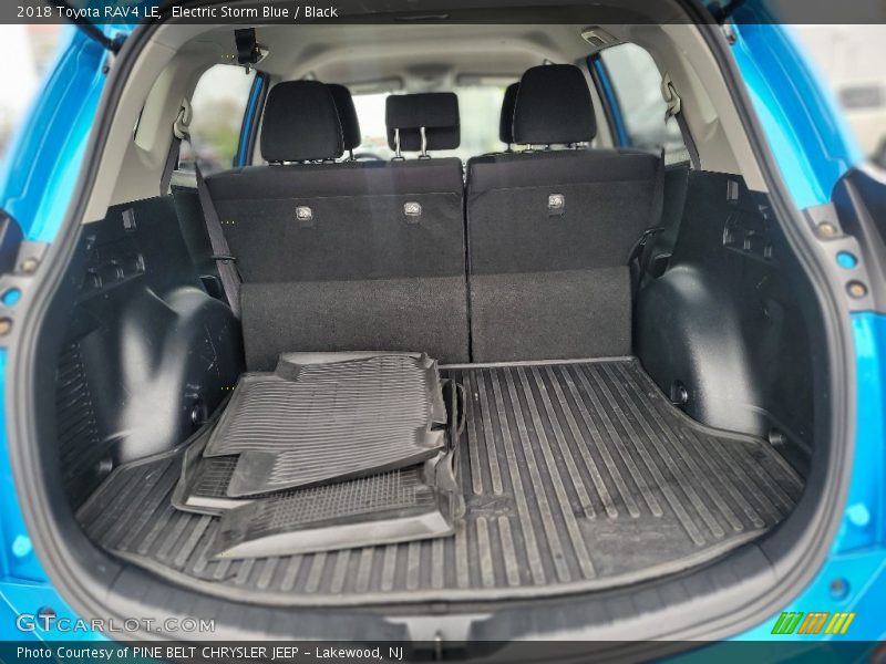 Electric Storm Blue / Black 2018 Toyota RAV4 LE