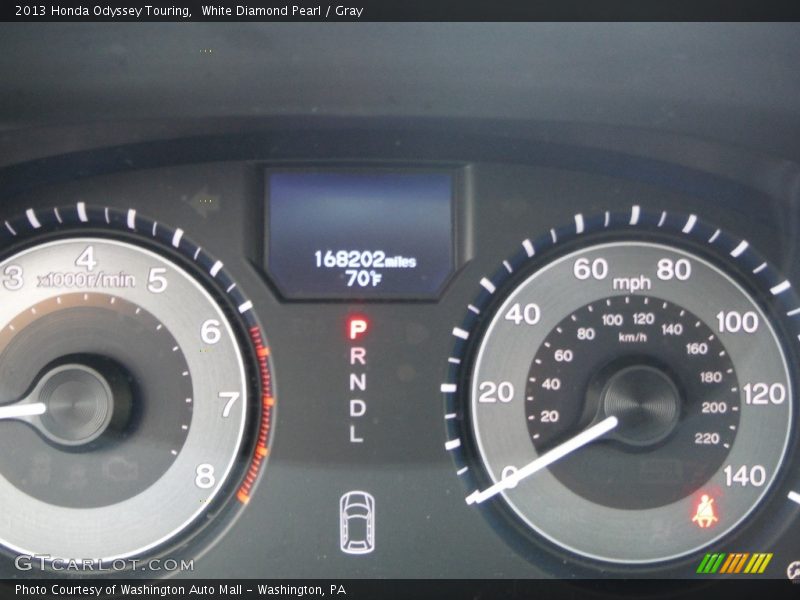 White Diamond Pearl / Gray 2013 Honda Odyssey Touring
