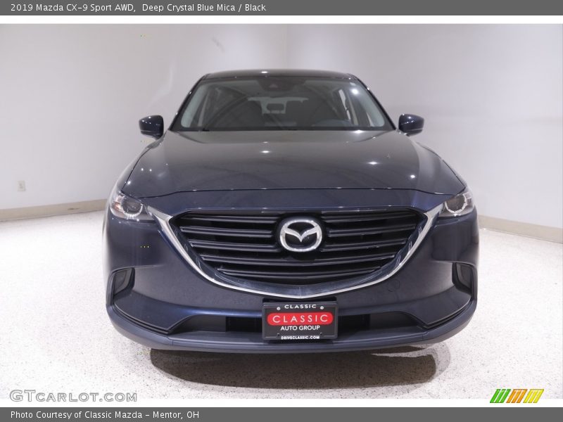 Deep Crystal Blue Mica / Black 2019 Mazda CX-9 Sport AWD